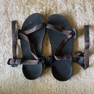 Xero Shoes Minimalist Sandals - brown straps, mens’ 13